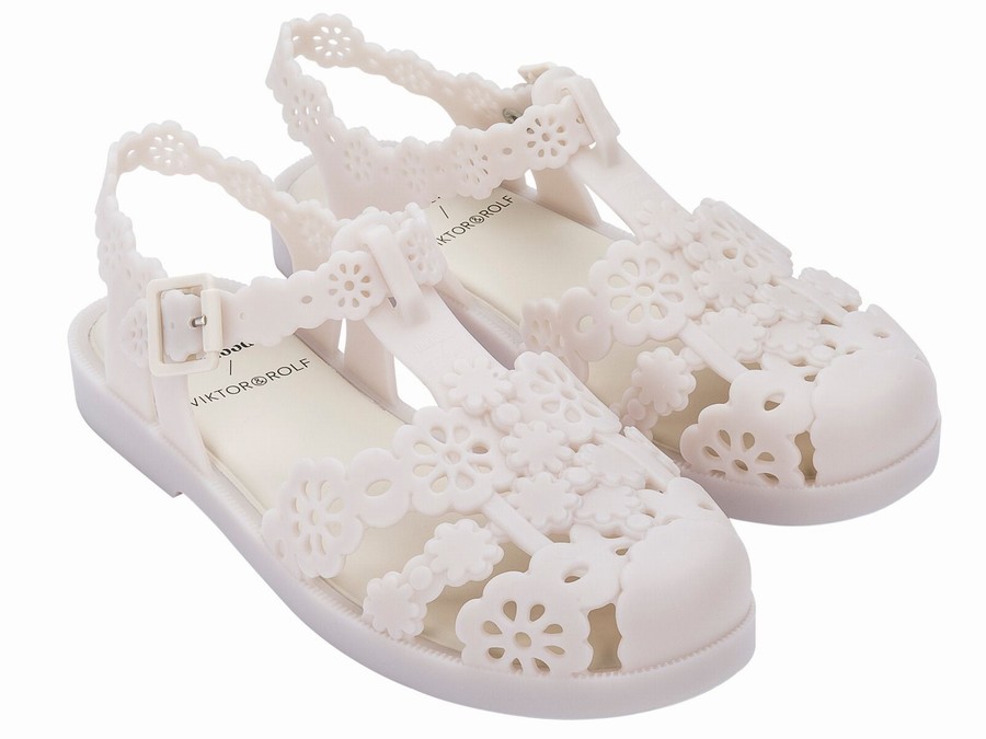 Sandalias Melissa Viktor and Rolf Possession Lace Mujer - Blancas - Argentina LRS-062531